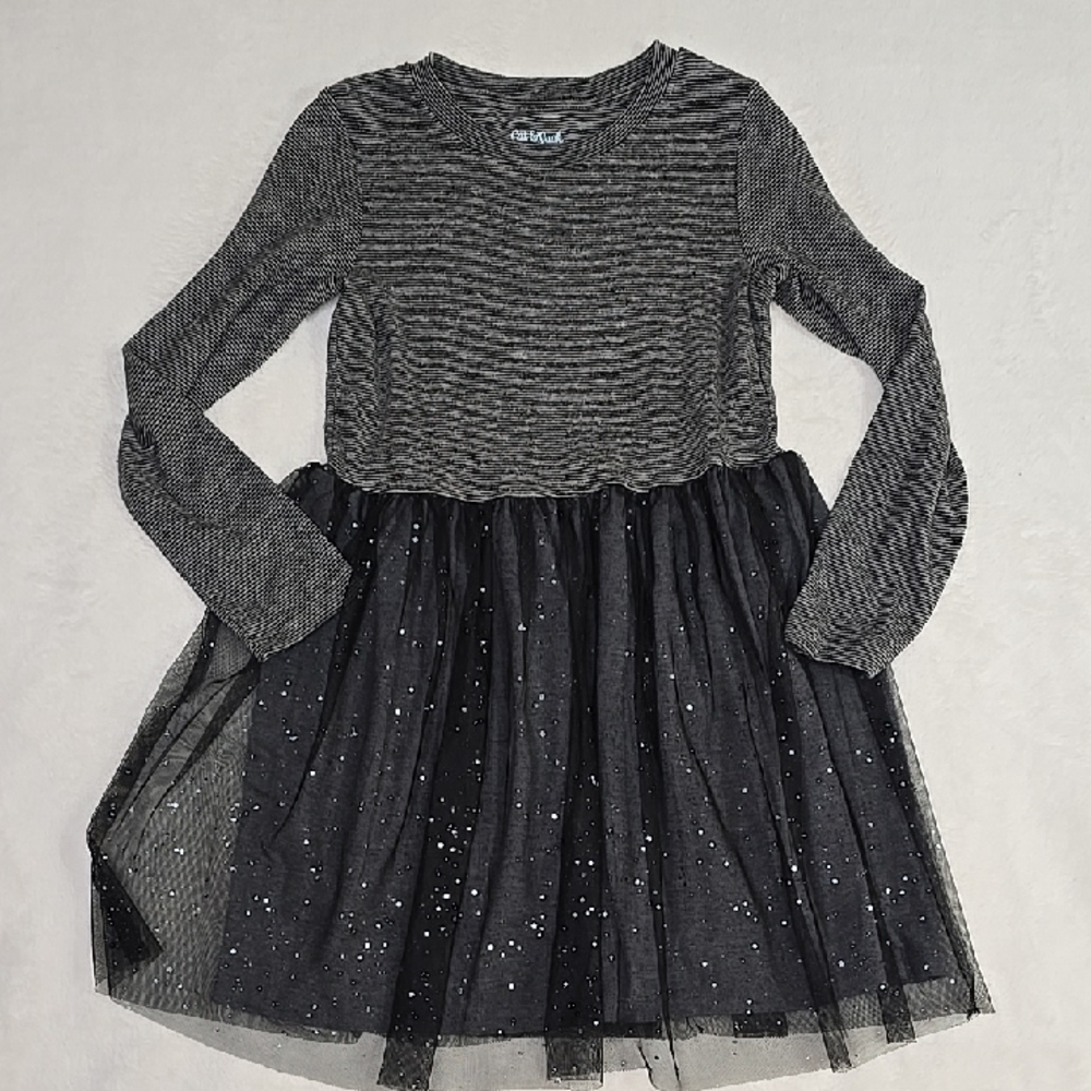 🎁Cat & Jack Longsleeve Black Dress Size M 7/8